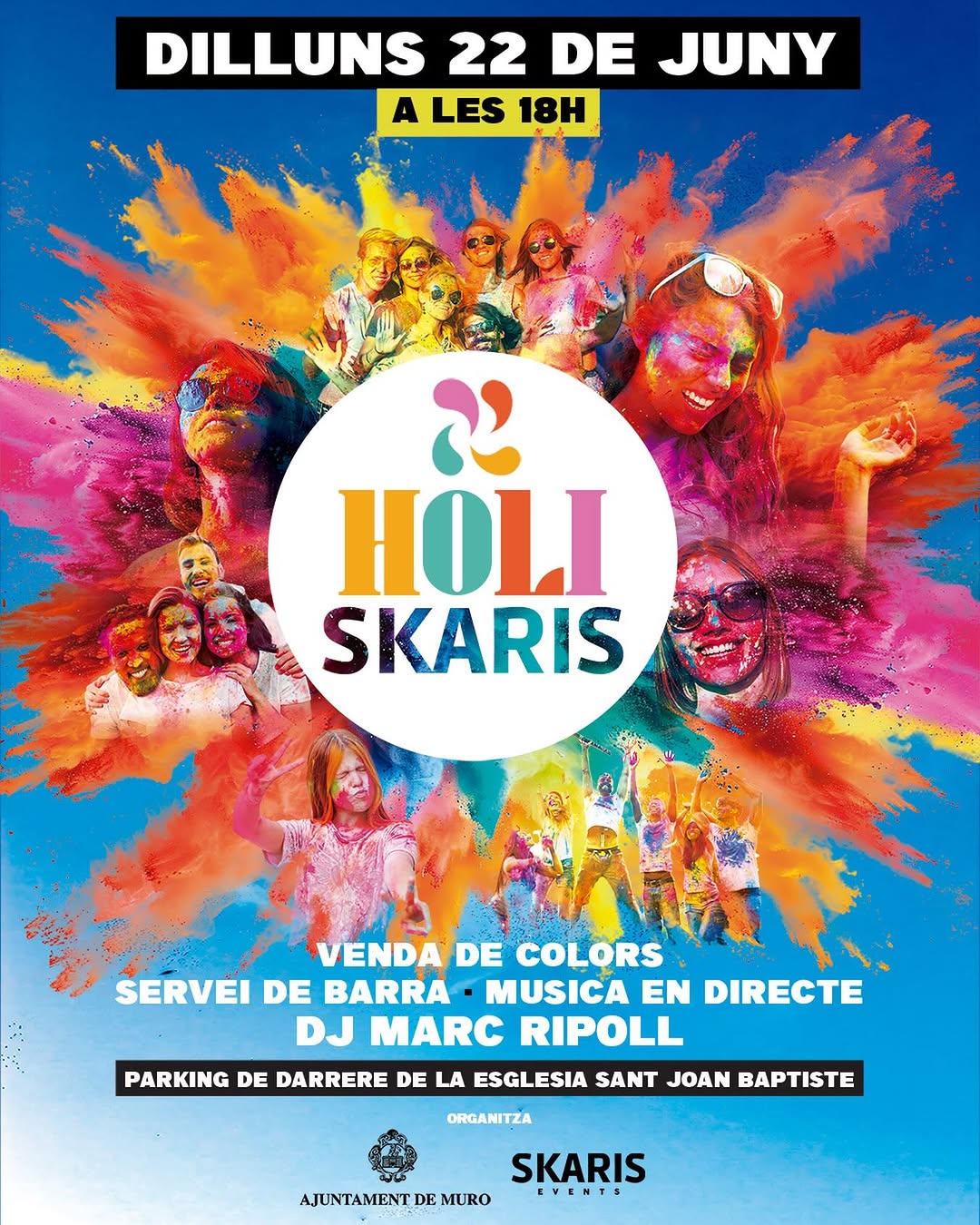 Holi Skaris: Fiesta de Colores en Muro