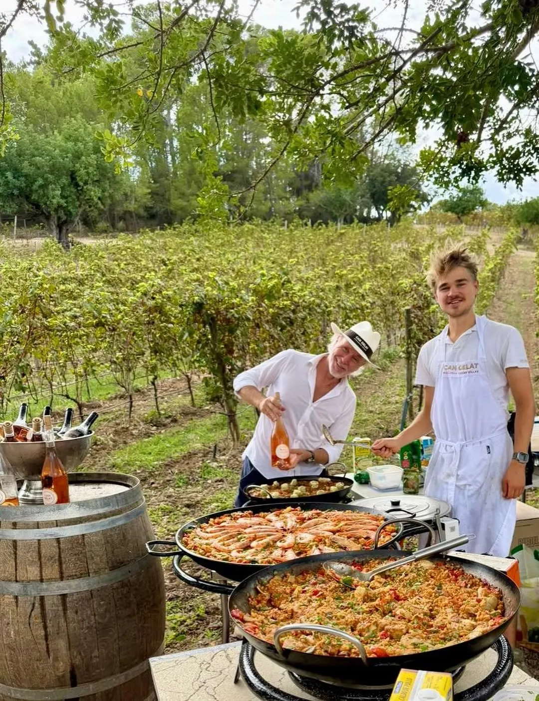 Paella Lunch in the Vineyard at Can Gelat
