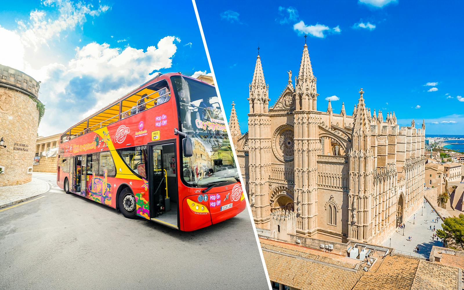Palma de Mallorca Hop-On Hop-Off Bus Tour + Palma Cathedral Skip-the-Line