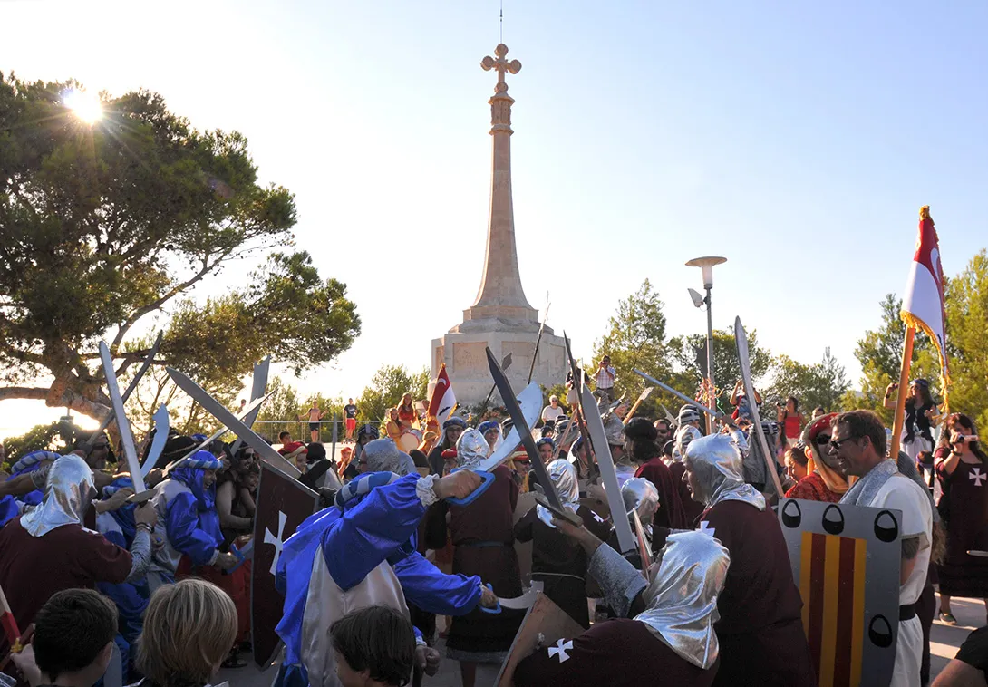 The Moors-vs-Christians desembarco battle re-enactment at Santa Ponça