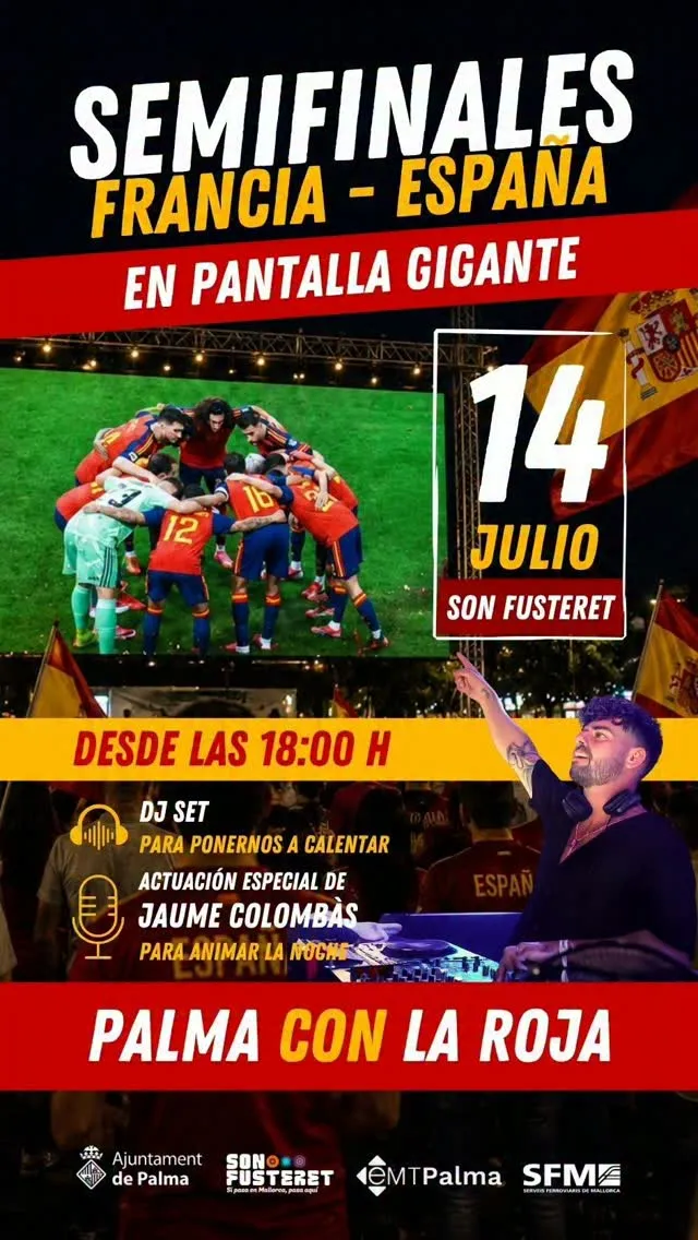 España v Francia en pantalla gigante